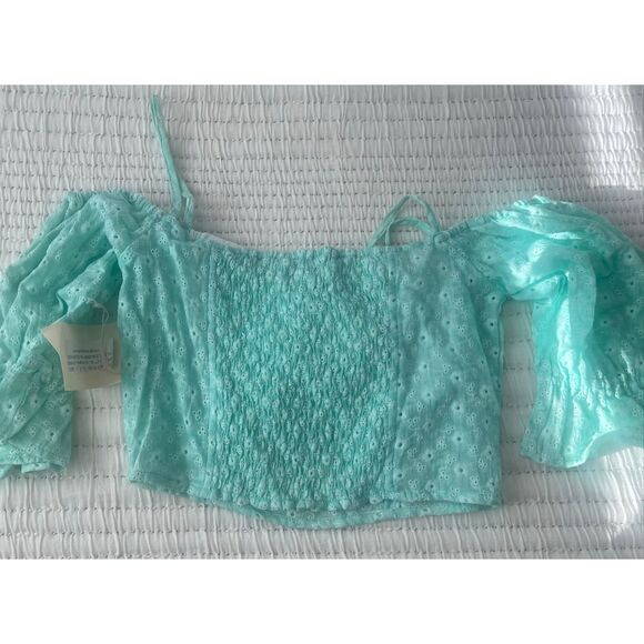 Cotton Smocked Top NEW NWT - Picture 4 of 5